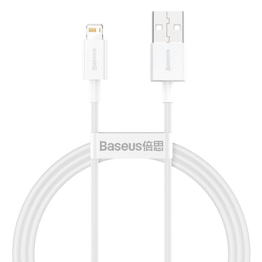 Baseus Superior Series Fast Charging Data Cable USB-A to Lightning 1M - White